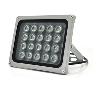 ІК прожектор YOSO 12V 40W, 20LED, IP66, 850Нм, кут огляду 60 °, лінза 8мм, дальність до 80м, 180 * 115 * 140мм, BOX