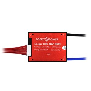 BMS плата LP Li-ion 36V 10S Dis 40A Ch 20A