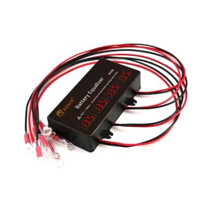 Балансир HC02 для акумуляторних батарей AGM, GEL, Li-ion, LiFePo4, 48V, 10A, 4S, LED індикація, 62x124x27mm