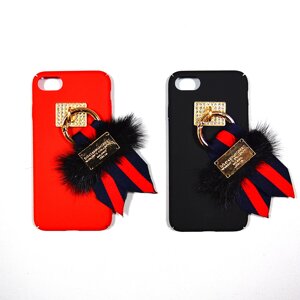 Накладка з брелоком DGVI iPhone 6/6s red