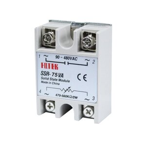 Твердотільне реле FQETR SSR-75VA 75А 24-380VAC