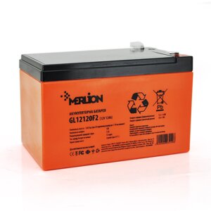 Акумуляторна батарея MERLION GL12120F2 12 V 12 Ah ( 150 x 98 x 95 (100) ), 3.3 kg Orange Q6/252