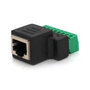 Роз'єм для підключення RJ-45(F) (8 контактів ) з клемами під кабель Q100