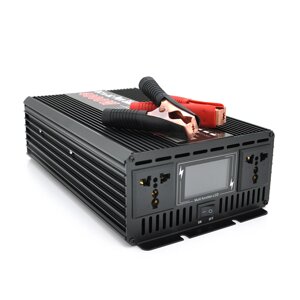 Інвертор напруги YOSO з правильною синусоїдою, 4000W, 12/220V-2000W, 2 універсальні розетки, LED Display