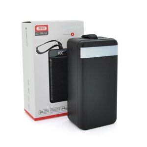 PowerBank XO-PR159 60000mAh, flashlight, Input:5V/2.5A,9V/2A,12V/1.5A (Micro, Type-C, Lightning),