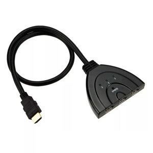 Розгалужувач HDMI (тато) на 3* HDMI (мама), 1080P, 0,8м, Black