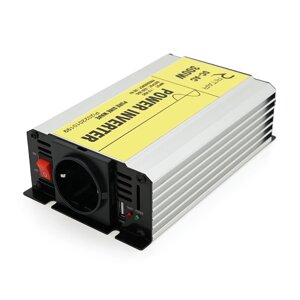 Інвертор напруги RITAR RSC-300, 12V/220V, 300W з правильною синусоїдою, 1xShuko, 1xUSB, клемні дроти, BOX, Q20