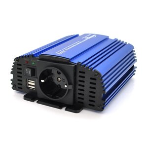 Інвертор напруги Tommatech MS-300, 12V/220V, 300W з апроксимованої синусоїдою, 1Shuko, USB, клемні дроти,