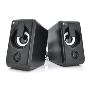 Колонки 2.0 Kisonli L-1010 для ПК і ноутбука, USB + 3.5mm, 2x3W, 20Hz- 20KHz, Black, BOX, Q50