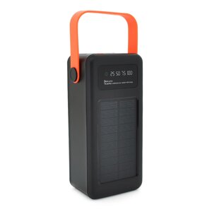 Power bank YM-638 60000mAh Solar, flashlight, Input: 5V/2.1A (Micro-USB, Type-C, Lightning), Output: 5V /2.1A (4xUSB),