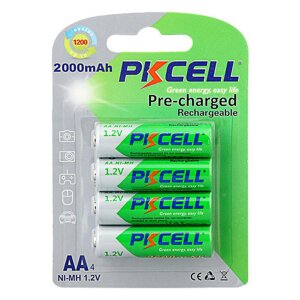 Акумулятор PKCELL 1.2V AA 2000mAh NiMH Already Charged, 4 штуки в блістері ціна за блістер, Q12