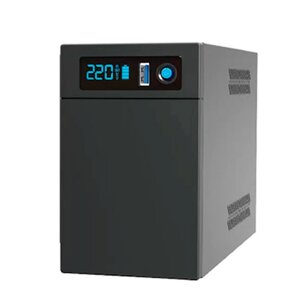 ДБЖ Ritar E-RTM-LI-800 (480W), LCD, AVR, 3st, 2xSCHUKO socket, АКБ LiFePO4x12V77Wh, metal Case (225*85*141) 3,3 кг