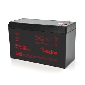 Акумуляторна батарея MERLION HR1226W, 12V 8Ah ( 151 х 65 х 94 (100) ), 2.2 kg Black Q10/420