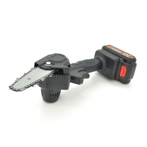 Акумуляторна ланцюгова пилка Mini Chain Saw 15cm, 24V, зарядне+ 2 акумулятора, Вох