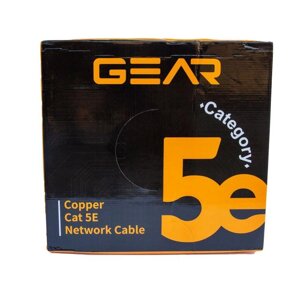 Кабель кручена пара GEAR FTP 4x2x0,51 Cat5E, CU Premium, для внутрішніх робіт, 305m