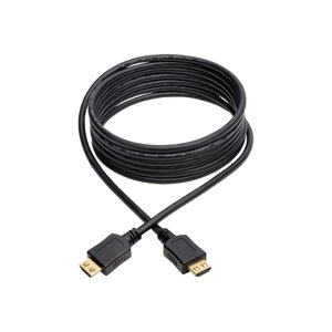 Кабель Merlion HDMI-HDMI HIGH SPEED 10m, v1.4, OD-7.5mm, круглий Black, коннектор Black, ( Пакет ) Q50