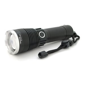 Ліхтар ручної Bailong BL-A75-P90, 1LED Cree XHP50.2, 19W, 5 режиму, ZOOM,26650 / 6800mah / 3xААА, Black, IP40, кабель USB-