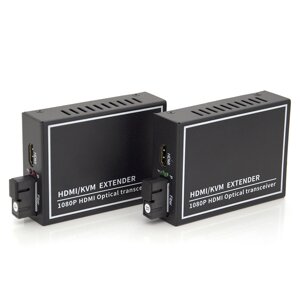 Одноканальний активний подовжувач HDMI сигналу Оптоволоконним кабелем USB . Дальність передачі: до 20 кілометрів,