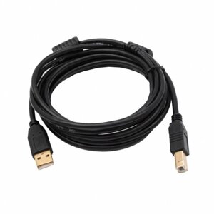 Кабель USB 2.0 AM/BM, 1.5m, чорний, Пакет Q500