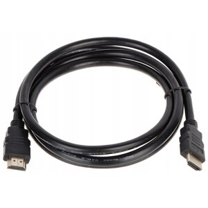 Кабель Merlion HDMI-HDMI HIGH SPEED 1.5m, v1.4, OD-7.5mm, круглий Black, коннектор Black, ( Пакет ) Q250