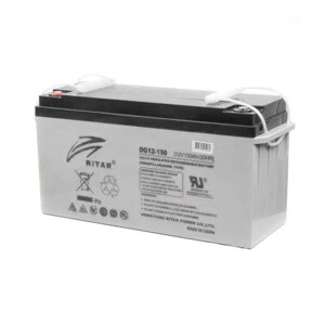 Акумуляторна батарея GEL RITAR DG12-150, Gray Case, 12V 150.0Ah ( 483 х 170 х 242) Q1/25