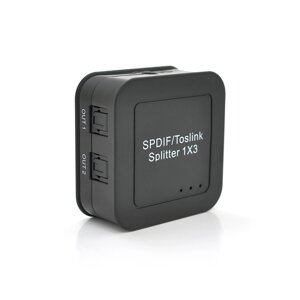 Цифровий оптичний роздільник звуку SPDIF / Toslink 1x3