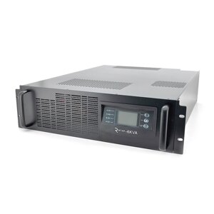 ДБЖ з правильною синусоїдою ONLINE Ritar RT-6KL-LCD, RACK 6000VA (5400Вт), 192В, Струм макс. 5A під зовнішній АКБ,