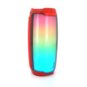 Бездротовий Bluetooth динамік PULSE 4 LED, 10W, 4000mAh, дистанція-10m, Red, Corton BOX