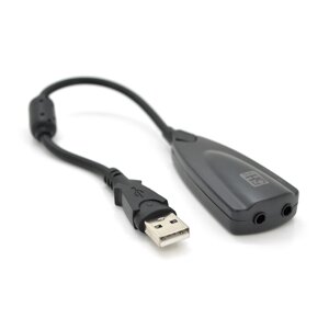 Контролер USB-sound card (7.1) 3D sound (Windows 7 ready), 20см кабель з феритом, Blister Q250