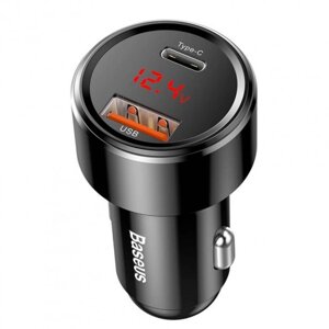 Автомобільний зарядний пристрій Baseus Magic Series Dual QC 3.0 45W Чорний (CCMLC20C-01)