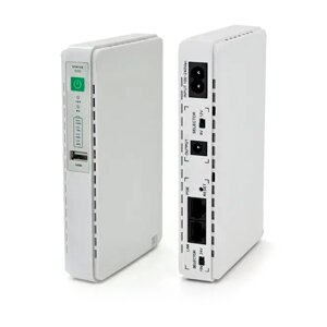 ДБЖ MIni Ups для роутерів/комутаторів/PON/POE-431P, 5/7.5/9/12V, 1A, 4X2200MAh, (159х28х105), 0,430 кг, White, BOX