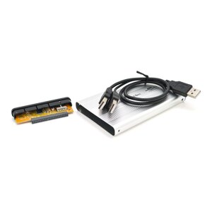 Кишеню 2,5 "корпус пластик, інтерфейс USB2.0/ IDE, Silver