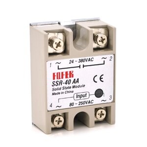 Твердотільне реле Fotek SSR-40AA 40А 24-380В AC