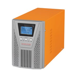 ДБЖ з правильною синусоїдою ONLINE MAKELSAN PowerPack Se-1kVA-LCD, 1000VA ( 900Вт ), 24В, Вбудована батарея 12V 7Ah х 2