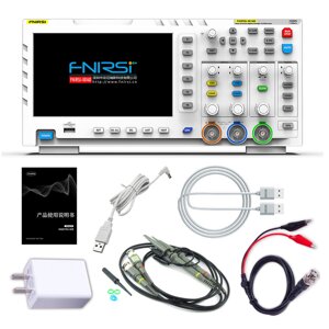 Двоканальний осцилограф FNIRSI 1014D, 100MHz, високовольтний щуп P4100, Box