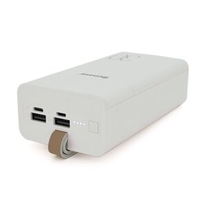 PowerBank Bunsey BY-40 30000mAh, Input: MicroUSB+Type-C, Output:2USB/Type-C, QC22.5W/PD20W, White