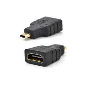 Переходник microHDMI (папа)-HDMI (мама) , Q100