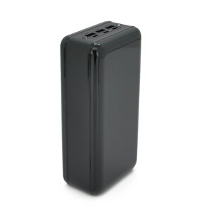 Power bank YM-391 50000 mAh, Input:5V/2.1A (micro USB, Type-C, Lighting), Output:5V /2.1A ( 3хUSB ), plastic, Black, BOX