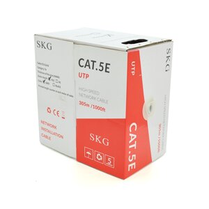 Кабель КПВ UTP 4*2*0.5 ССА cat 5E для внутр робіт 305 м, White