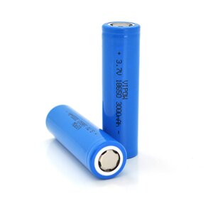 Акумулятор 18650 Li-Ion Vipow ICR18650 FlatTop, 3000mAh, 3.7V, Blue