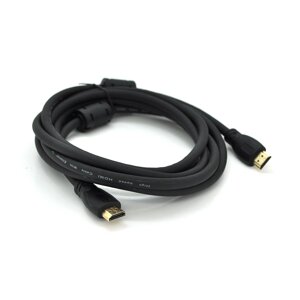 Кабель Ritar Premium PL-HD347 HDMI-HDMI 19+1, Ultra HD 4Kx2K, 2160P, 3.0m, v2,0, OD-6.0mm, з фільтром, круглий Black,