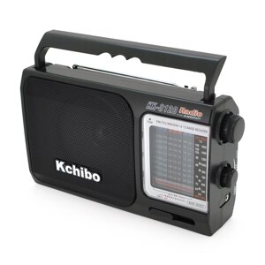 Радіо Kchibo KK-8120, FM/AM/SW радіо, Входи: TFcard, USB, Black, Box