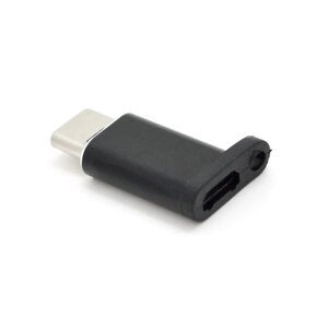 Перехідник VEGGIEG TC-101 Type-C (Male) - Micro-USB (Female), Black, Пакет