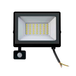 Прожектор LED c датчик руху Ritar ZB-PGGY-100W, 100W, SMD2835, IP65, 8000Lm, 6500K (100%), Ra>70, 271*200*40mm,