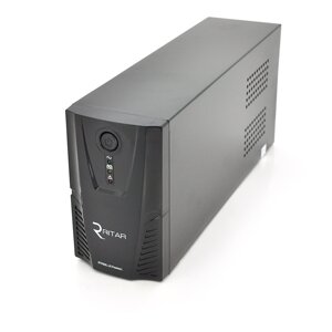 ДБЖ Ritar RTP650L-UX-IEC (390W) Proxima-L, LED, AVR, 3st, USB, 4xIEC-320 C14, 145-290Vac, 1x12V7Ah, plastik Case ( 314