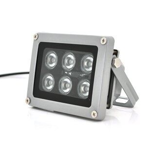 Прожектор спрямований із сутінковим датчиком YOSO 12V 12W, 6LED, IP66, кут огляду 60°, дальність до 30м, 113*84*86мм,