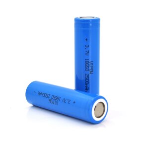 Акумулятор 18650 Li-Ion Vipow ICR18650 FlatTop, 2500mAh, 3.7V, Blue