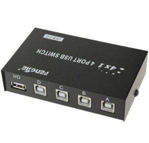 Комутатор 4 Port USB 2.0 PC to Scanner Printer Sharing Switch Box