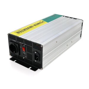 Інвертор напруги RITAR RSCU-1000, 12V/220V, 1000W з правильною синусоїдою, вбудоване зарядний пристрій, 1xShuko,