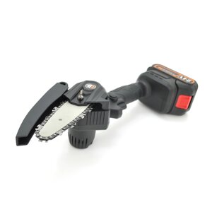 Аккумуляторная цепная пила Mini Chain Saw 15cm, 24V, зарядное+акумулятор, Вох